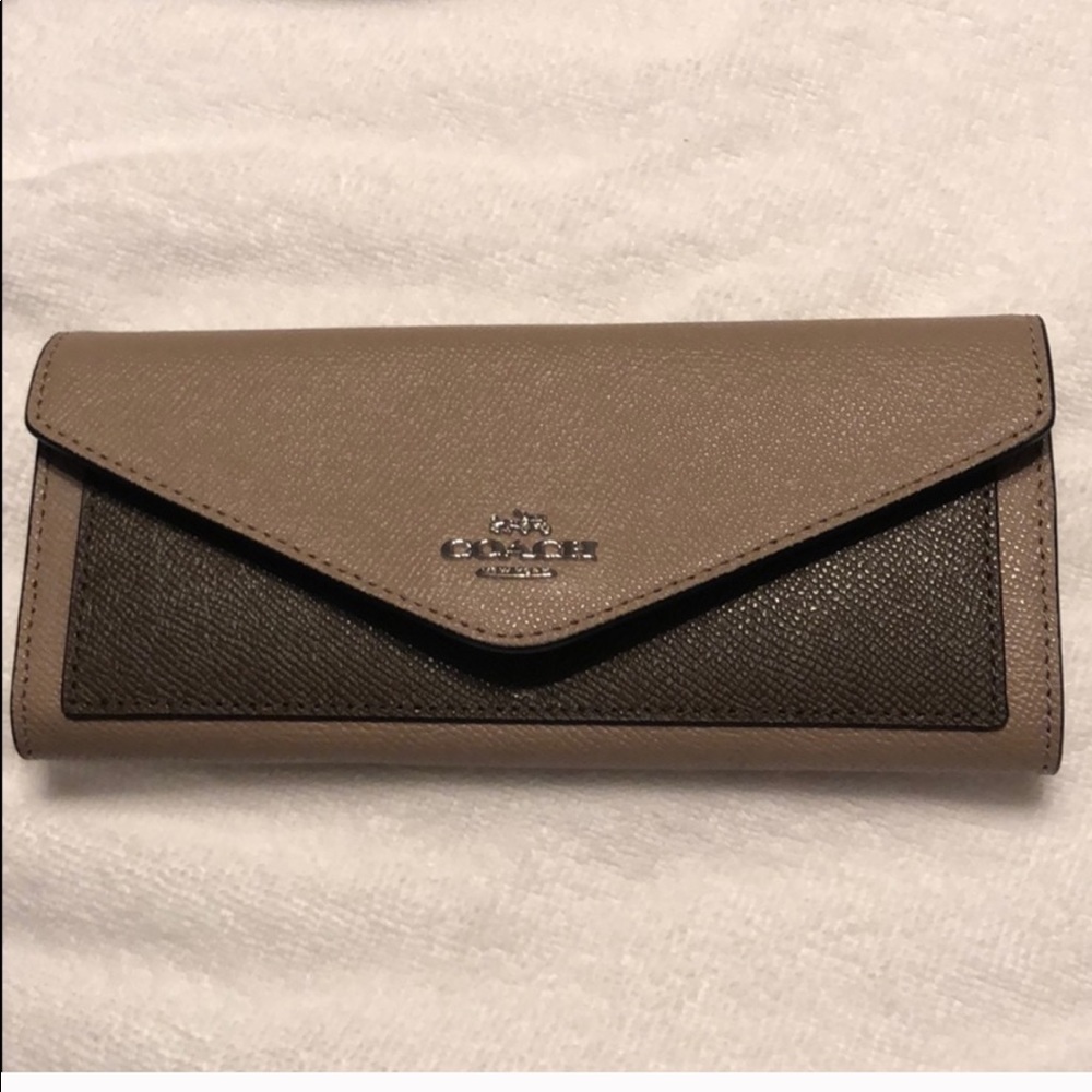 Coach Wallet- Brown and Tan- Authentic!